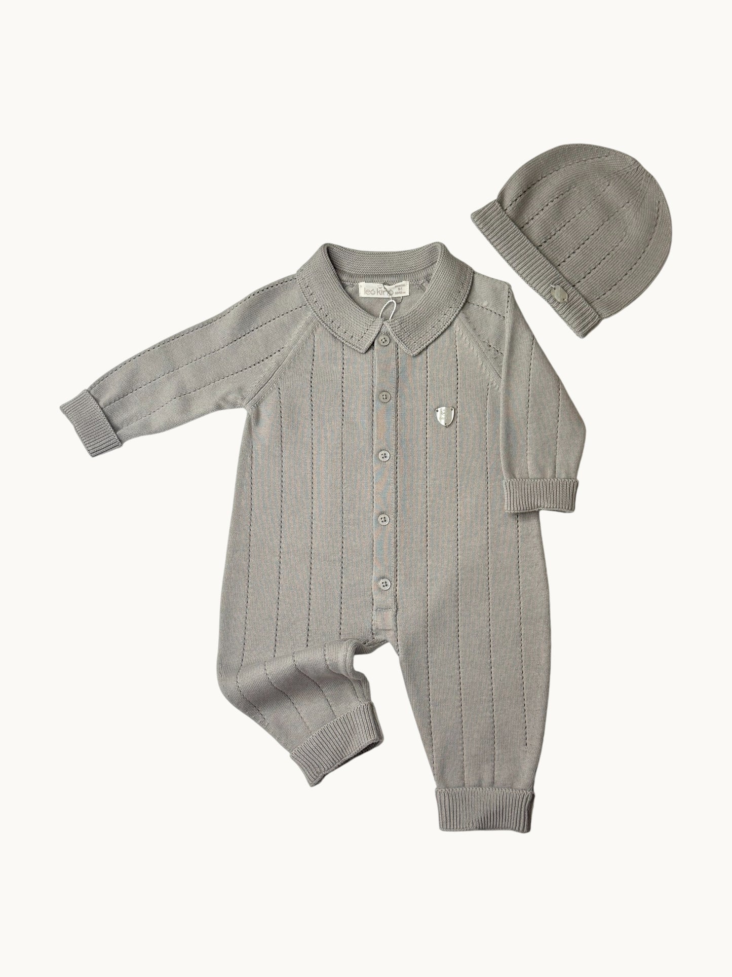 Organic Cotton Baby Boy Jumpsuit Set