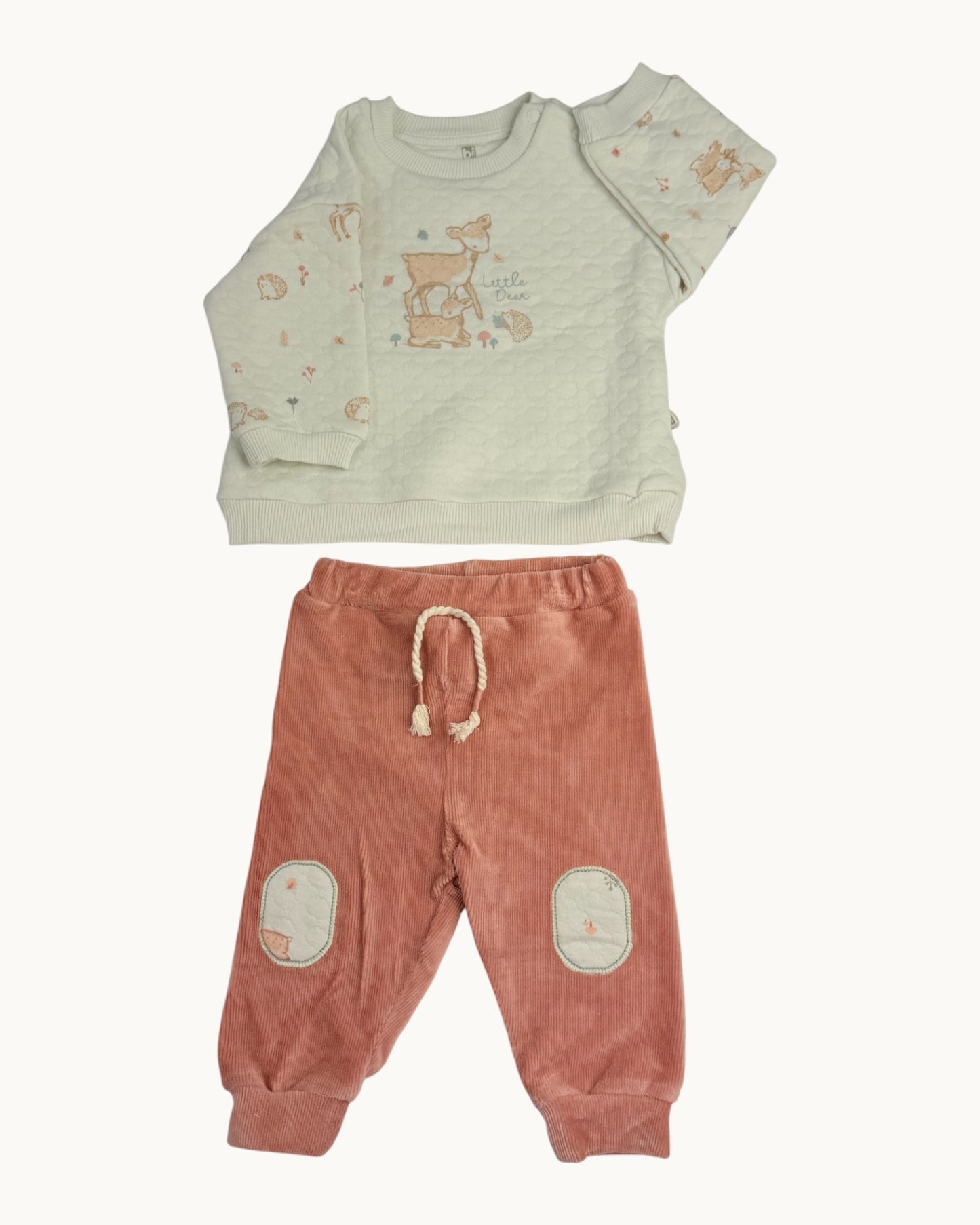 Baby Girl Quilted Pajama Set