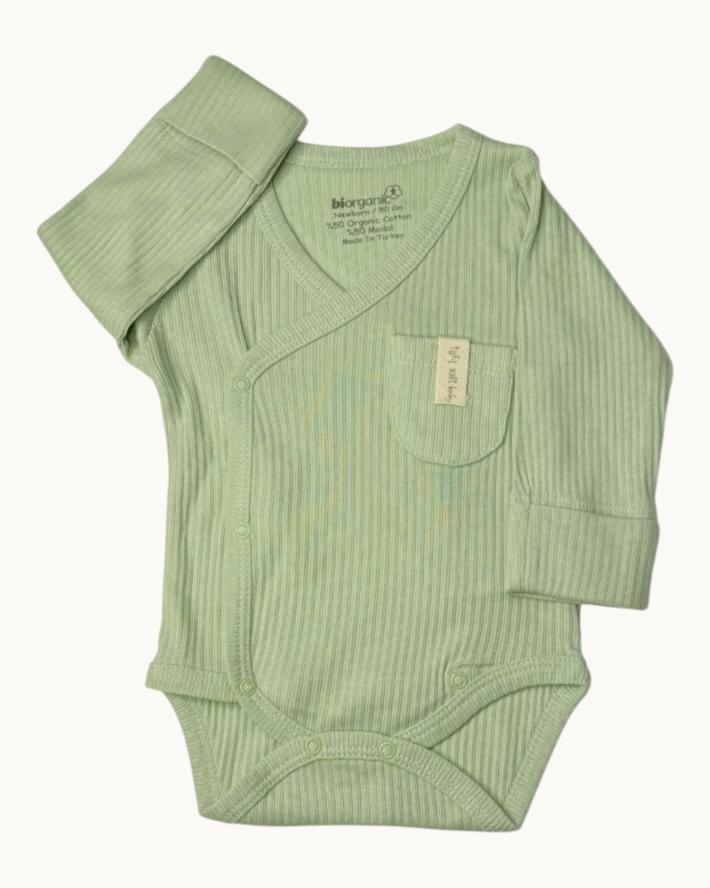 Biorganic Cotton Newborn Wrap Bodysuit