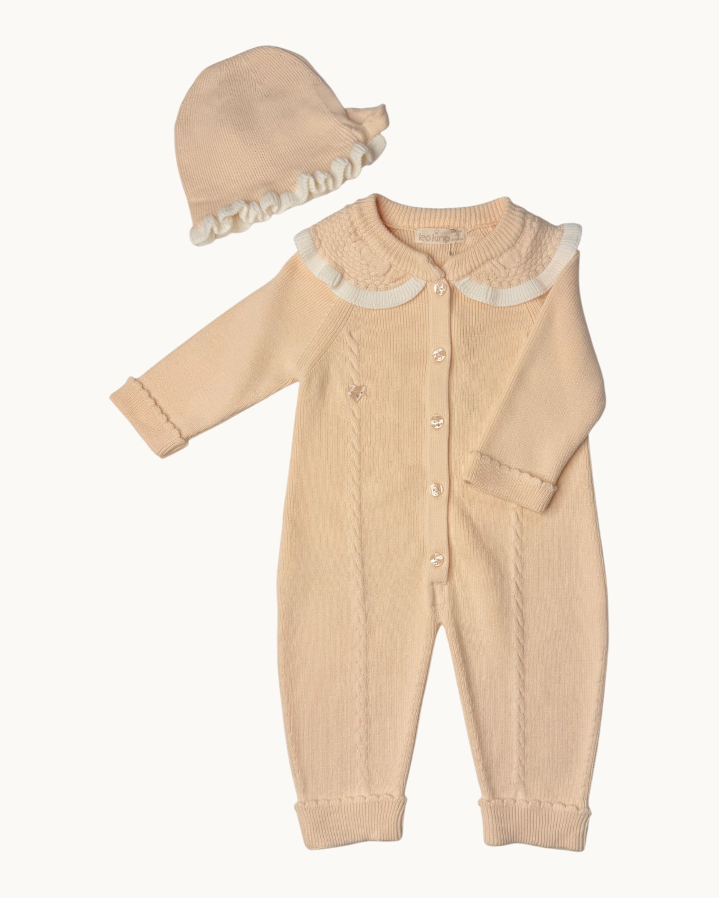 Organic Cotton Baby Girl Jumpsuit Set