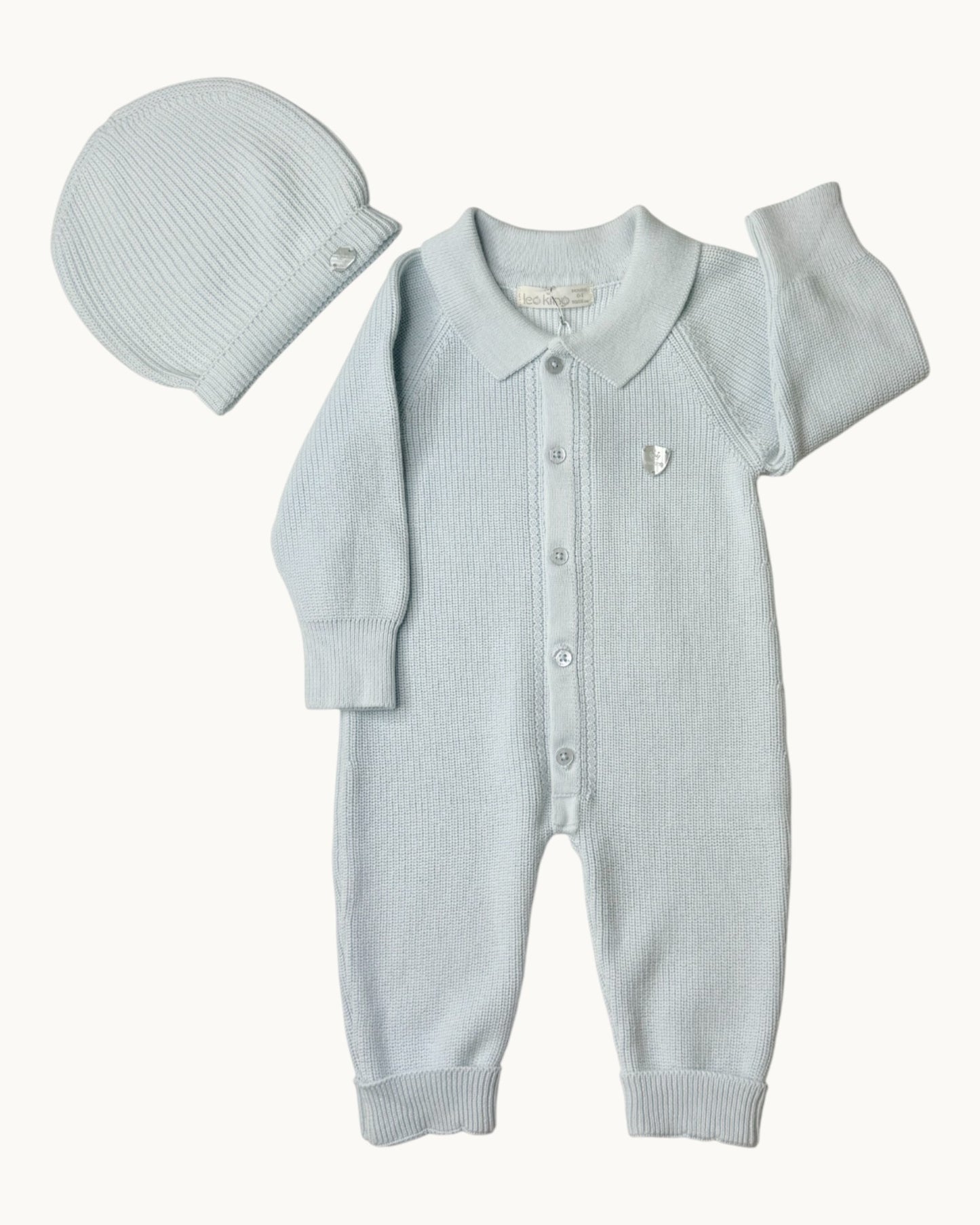Organic Cotton Knit Baby Jumpsuit