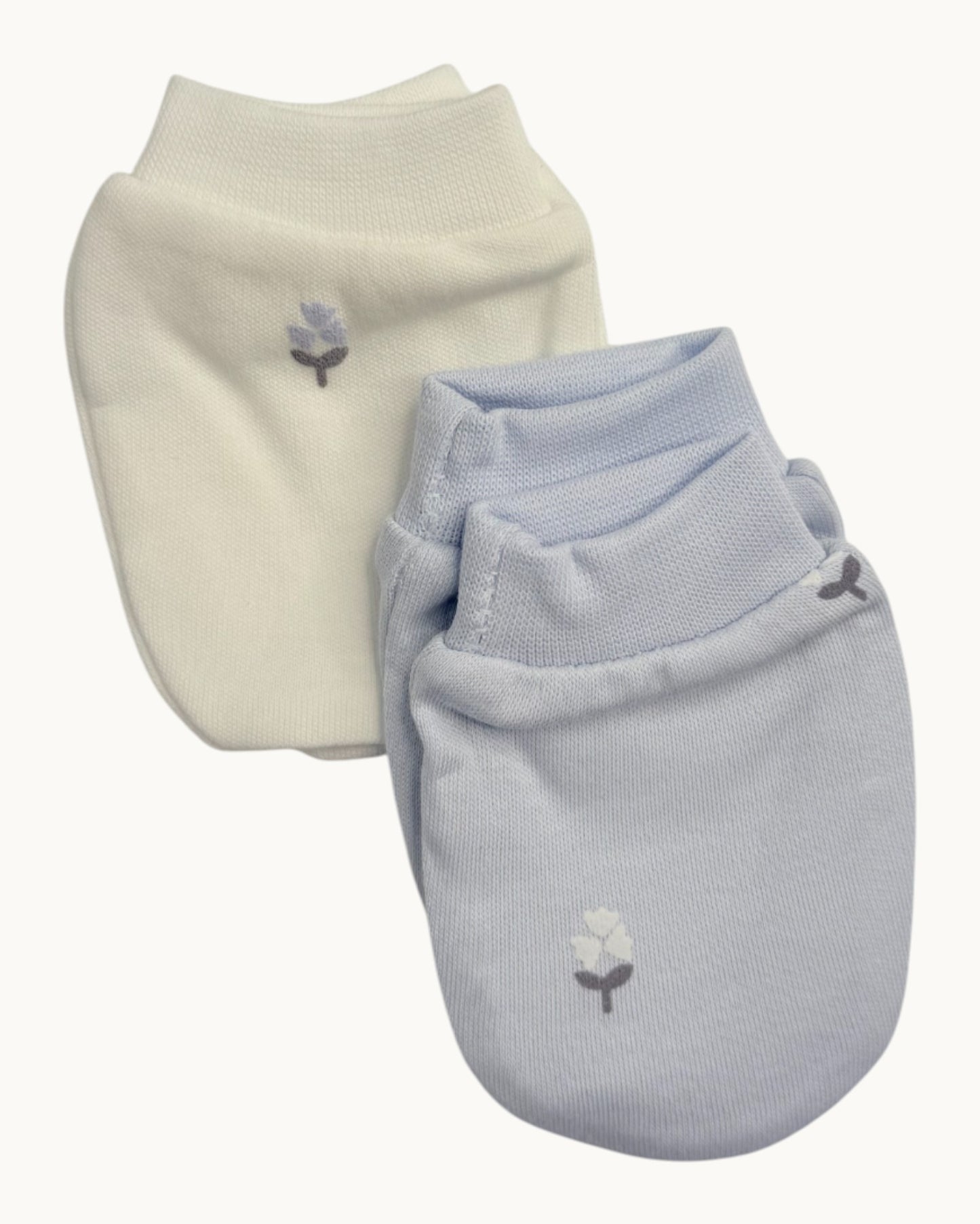 Baby Cotton Mittens Set – 2 Pairs