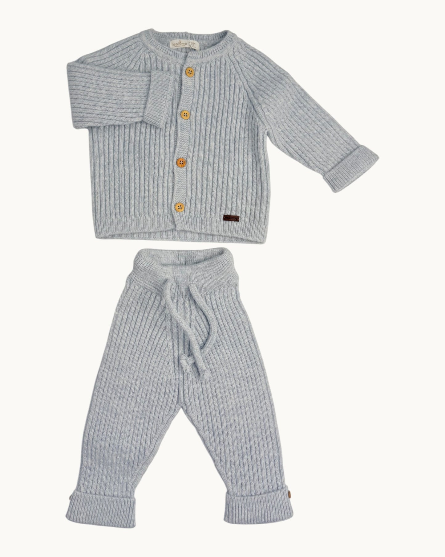 Leoking Newborn Knitted Hospital Set - Blue