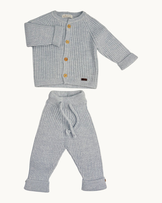 Leoking Newborn Knitted Hospital Set - Blue