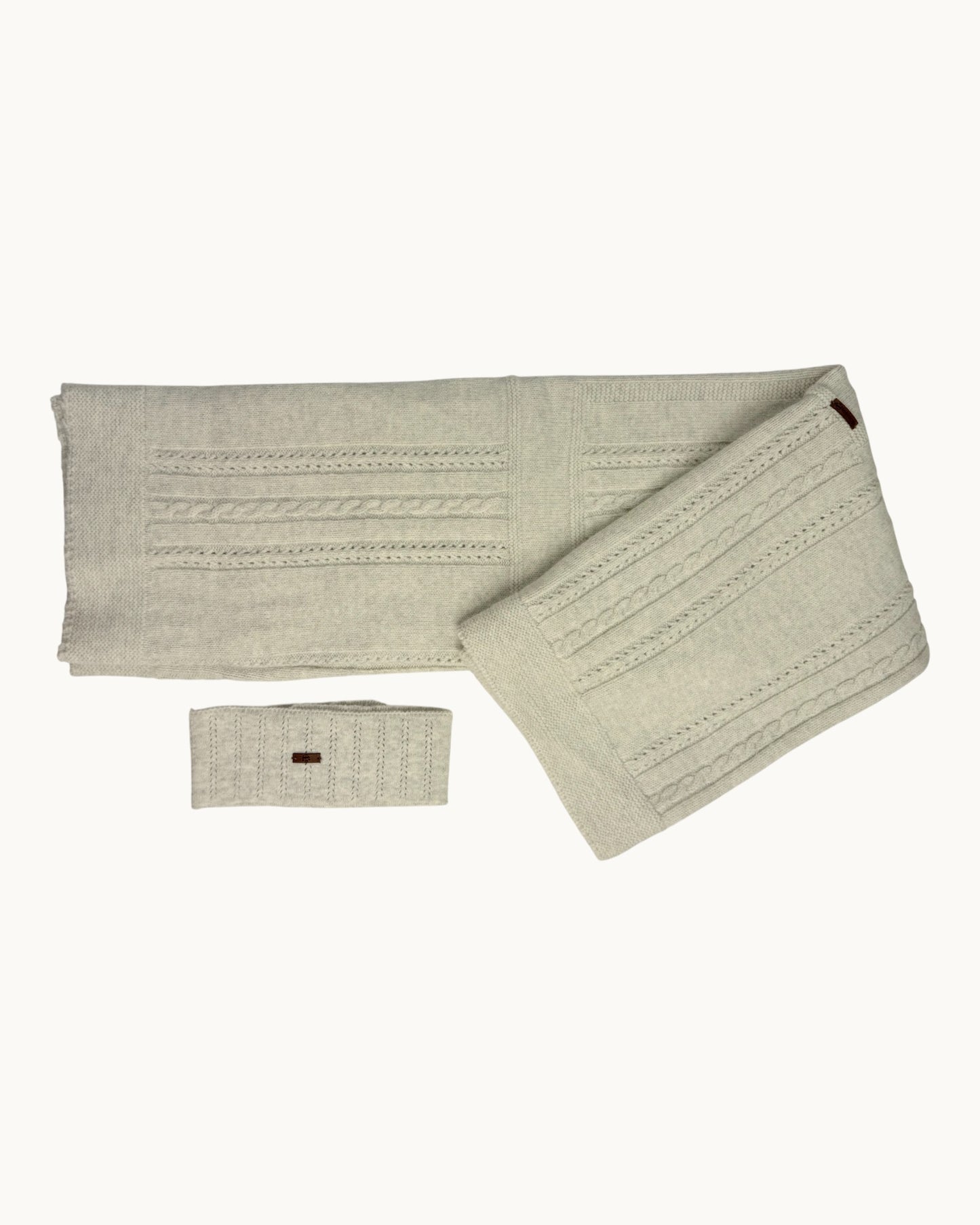 Leoking Newborn Knitted Jumpsuit Hospital Set - Gray