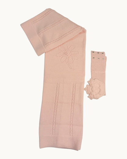 Leoking Newborn Knitted Hospital Set - Pink