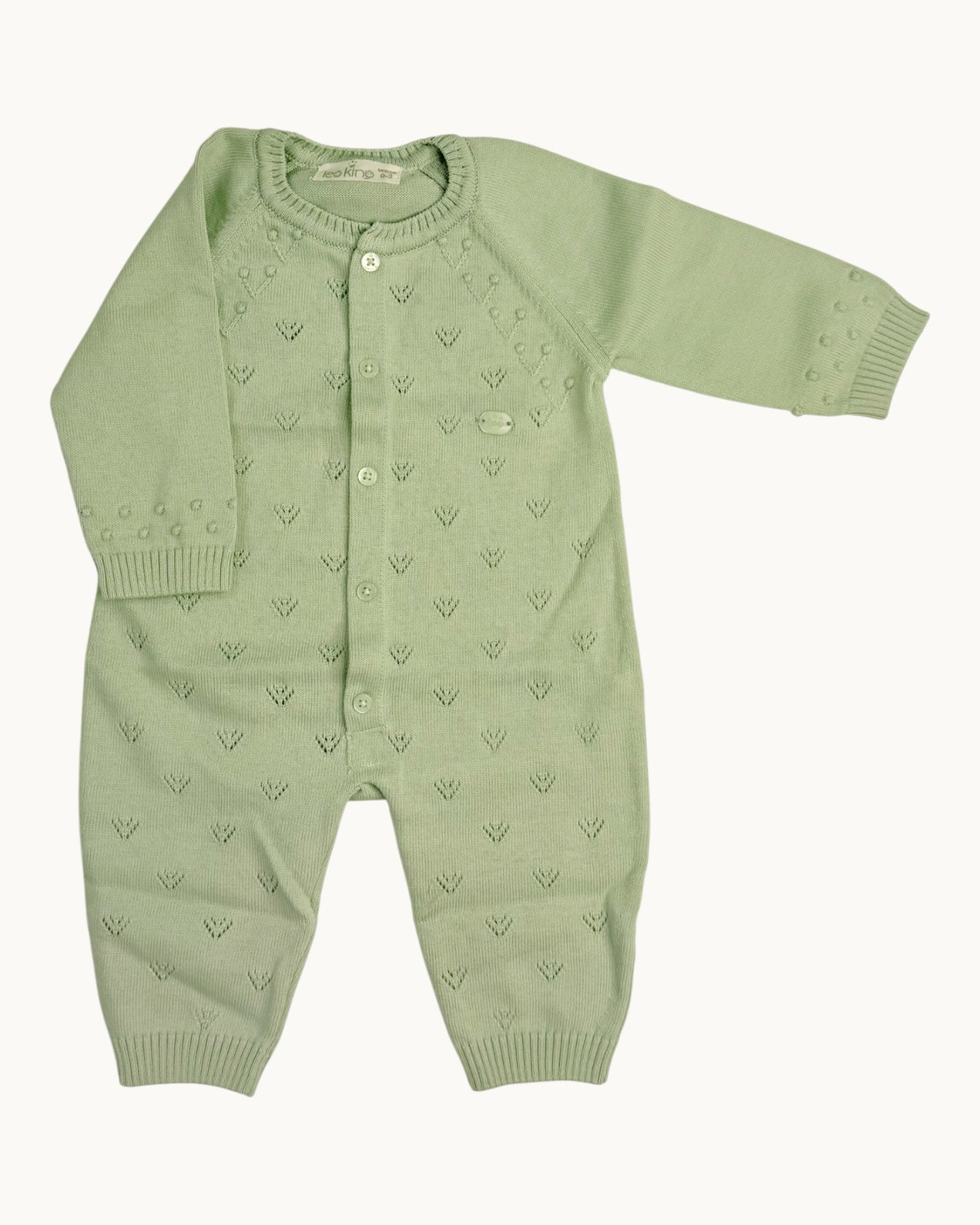 Leoking Newborn Knitted Hospital Set – Sage Green