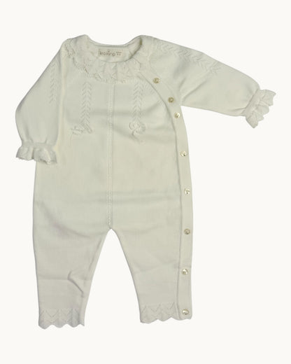 Leoking Newborn Knitted Hospital Set – White