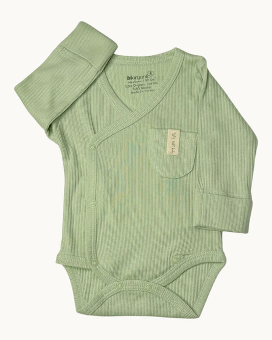 Biorganic Cotton Newborn Wrap Bodysuit