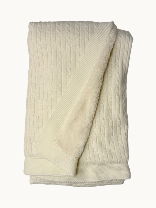 Baby Cable Knit Blanket