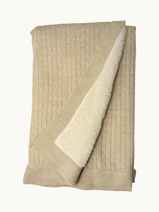 Baby Cable Knit Blanket