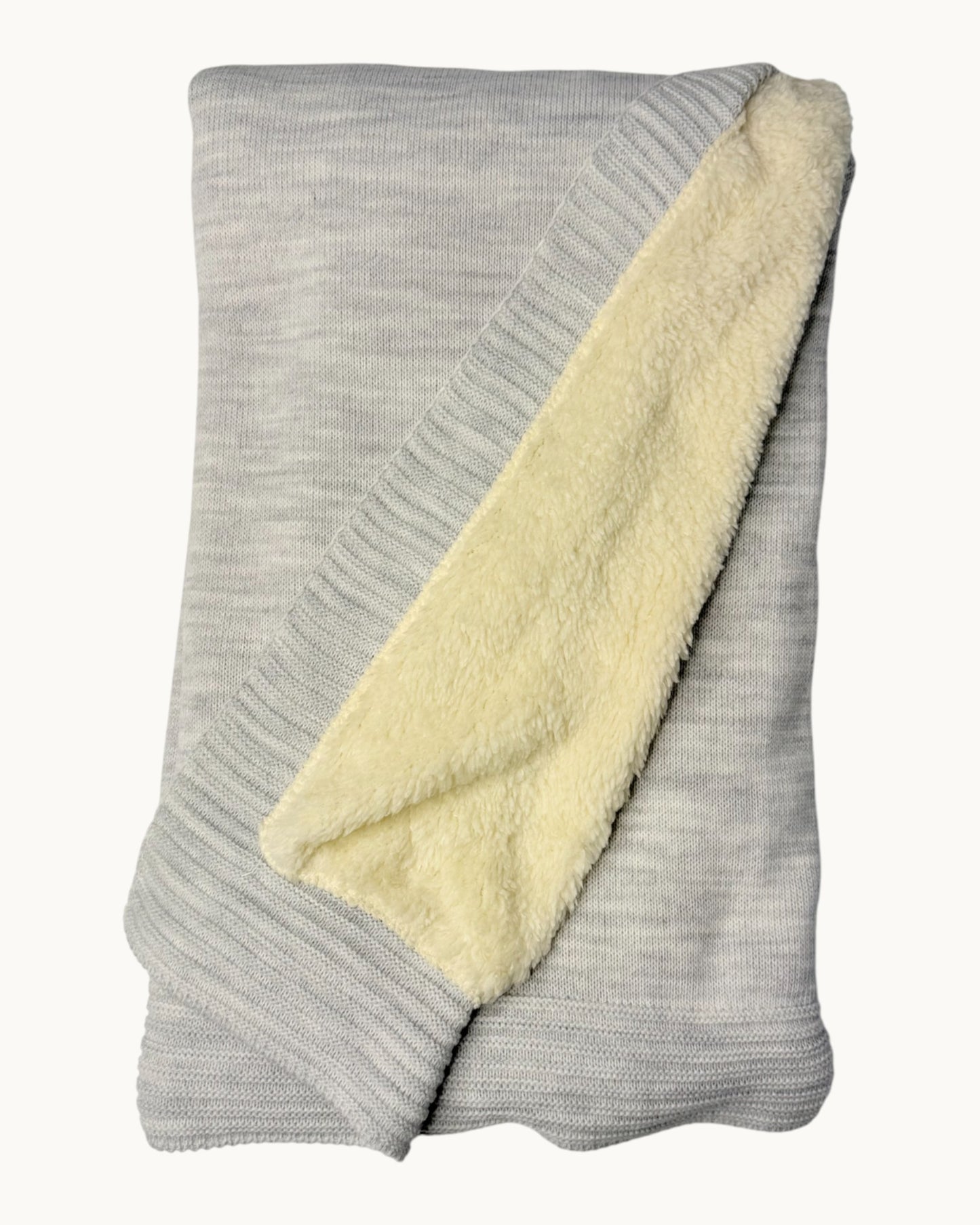 Baby Knit Blanket with Soft Lined Interior