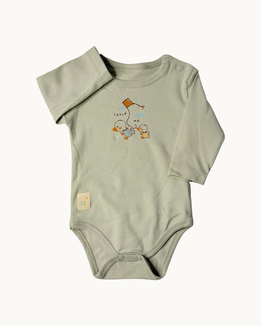Baby Printed Long-Sleeve Bodysuit