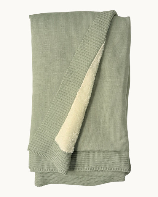 Baby Knit Blanket with Soft Lined Interior